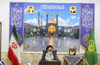 آیین اذن خدمت شهردار قم در حرم مطهر برگزار شد 